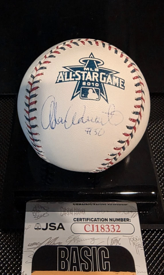 Adam Wainright Cardenales de San Luis Firmado Automático 2010 AS ROMLB Béisbol Certificado de Autenticidad JSA Foto 1 de 3