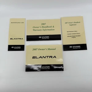 2007 Hyundai Elantra Owner’s Manual Set w/ Warranty Book Supplement & Cover - Bild 1 von 10