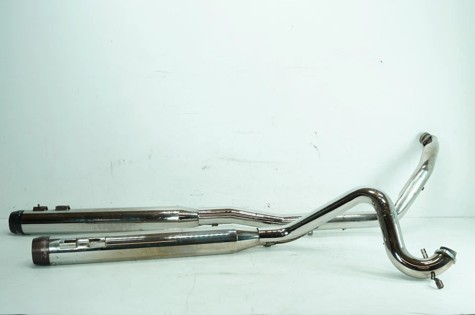 2002 Harley Touring FLHPI Road King полиция OEM выхлопной коллектор трубы глушитель - Изображение 1 из 4