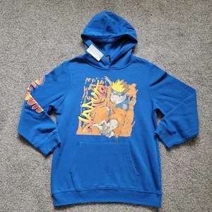 Youth Naruto Hoodie Anime Pullover  Size XL Blue NWT  - Picture 1 of 13