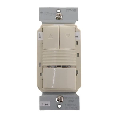 WATTSTOPPER PW-311-LA WALL SWITCH OCCUPANCY SENSOR, PIR, 0-10V, LIGHT ALMOND - Image 1 of 2