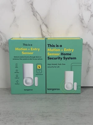 Sensor de movimiento y entrada interior Kangaroo A0002 blanco caja abierta/lote de 2 usados Foto 1 de 4
