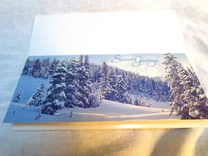 Tarjeta porta dinero vintage American Greetings Season’s Greetings sin usar EXC. - Imagen 1 de 7