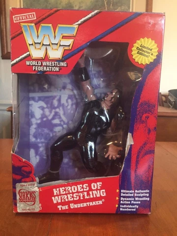 WWF 1997 The Undertaker Heroes Of Wrestling Action Figure Playmates Toys NIB Cover