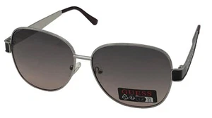 Guess Sunglass Womens Nickeltin Metal Square, Gradient Smoke Lens GO00019 - Picture 1 of 12