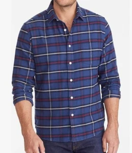 UNTUCKit Flannel Andes Shirt - Sz-Large Shirt for Men, Long Sleeve, Dark Blue... - Picture 1 of 3