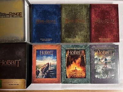 Die Hobbit- und Herr der Ringe-Trilogien - Extended Editionen 27-DVDs DVD - Bild 1 von 4