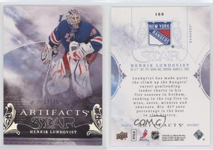 2010-11 Upper Deck Artifacts Star Silver /25 Henrik Lundqvist #169 HOF