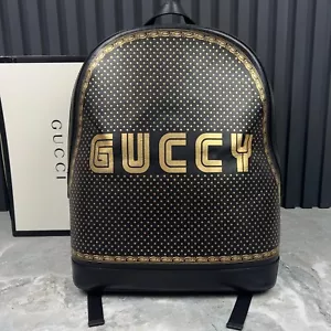 Gucci Sega Falacer Zaino Stelle Pelle Nero - Foto 1 di 21