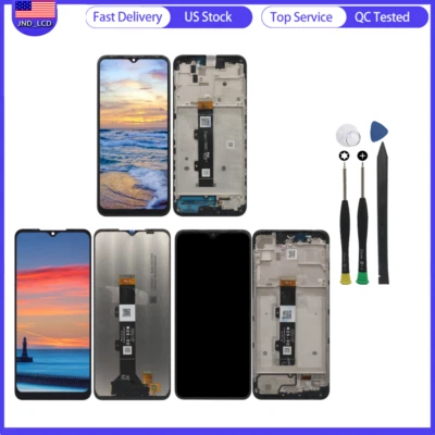 LCD 触摸屏数字化仪 ± 框架 适用于 Moto G20 XT2128 G Pure XT2163-4 — 第 1/2 张图片