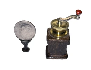 Vintage Doll House Miniature Coffee Grinder With Moving Handle - Picture 1 of 5