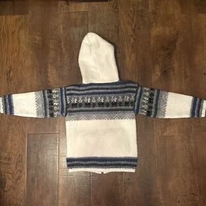 Ecuador Yarina Artesanías Hooded Wool Sweater Size 6 - Picture 1 of 3