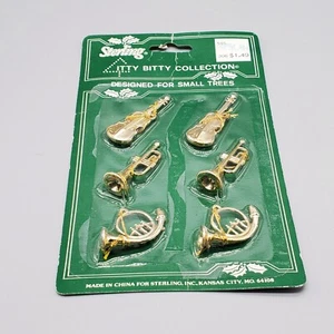Vtg. ITTY BITTY COLLECTION by STERLING SMALL TREE INSTRUMENT & NOTES ORNAMENTS - Picture 1 of 2