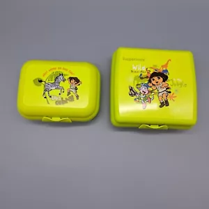 Contenedor de almuerzo para sándwiches Tupperware Dora Explorer y pequeño contenedor de bocadillos - Imagen 1 de 10