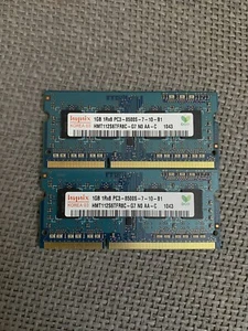 2GB 2x1GB PC3-8500S DDR3 204 Pin SODIMM Notebook RAM - Picture 1 of 1