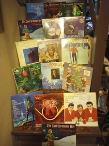 16 LP'S Lot Christmas Albums VG- EXCELLENT Vinyl Nat Cole Anne Murray Lettermen - Picture 1 of 23