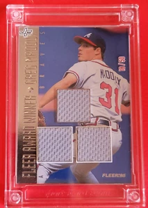 GREG MADDUX GAME USED JERSEY CARD #d18/50 WORN IN 2008 JERSEY FUSION ATLANTA - Picture 1 of 7
