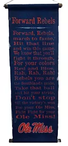 Ole Miss Rebels 27” Banner-Pennant-Scroll by Legacy-New with Tags - Picture 1 of 2