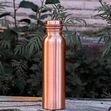 Pure Copper Water Bottle For Ayurveda Health Benefits Leak Proof FREE SHIP