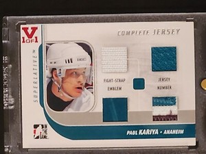Paul Kariya Anaheim Ducks In The Game Complete Jersey Vault 1 OF 1