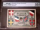 (No Other Graded 55), 1920, Denmark, Broager Notgeld, 1 Mark, 55 Pmg/Epq!