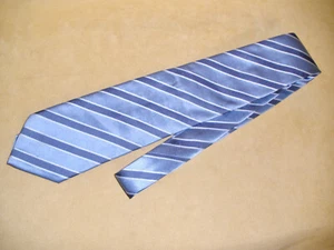 Vintage Seidenkrawatte blau gestreift von Hugo Boss - Made in Italy - Bild 1 von 3