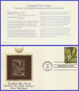 USA8 #3611i U/A GOLDEN REPLICA FDC   Pine Forest Pine Wood Treefog Click Beetle - Picture 1 of 1