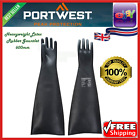 Chemical Resistant Portwest Heavy weight Latex Rubber Gauntlet 600mm Safety Work