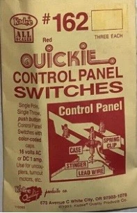 Kadee 162 Multi Scale Momentary Red Quickie Control Panel Switch (10) - Image 1 of 2
