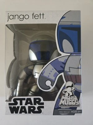 Figura de acción de vinilo Jango Fett Star Wars Mighty Muggs Hasbro Fun Toy 2008 nueva en caja Foto 1 de 4