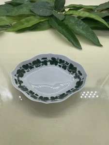 Meissen Vierpassschale Schälchen Weinlaub – 1. Wahl, handbemalt grüner Weinkranz - Bild 1 von 6