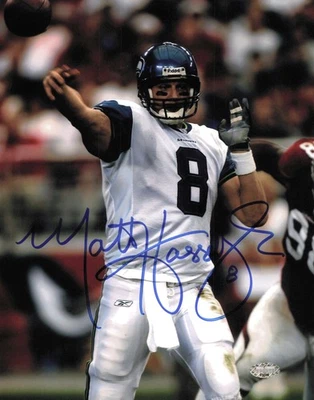 Foto firmada autografiada por Matt Hasselbeck 8x10 Seattle Seahawks MCS Holo #63008 Foto 1 de 2