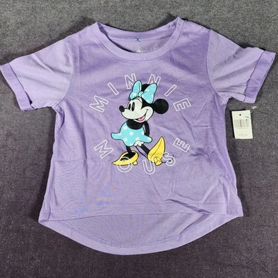 Disneyland Minnie Mouse Girls XS Extra Small Shirt NWT Hi-Lo Authentic Purple - Image 1 of 4
