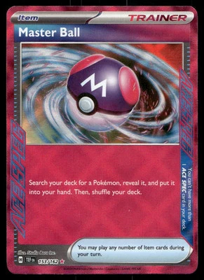 Master Ball #153/162 Pokemon SV05: Temporal Forces - Image 1 of 2