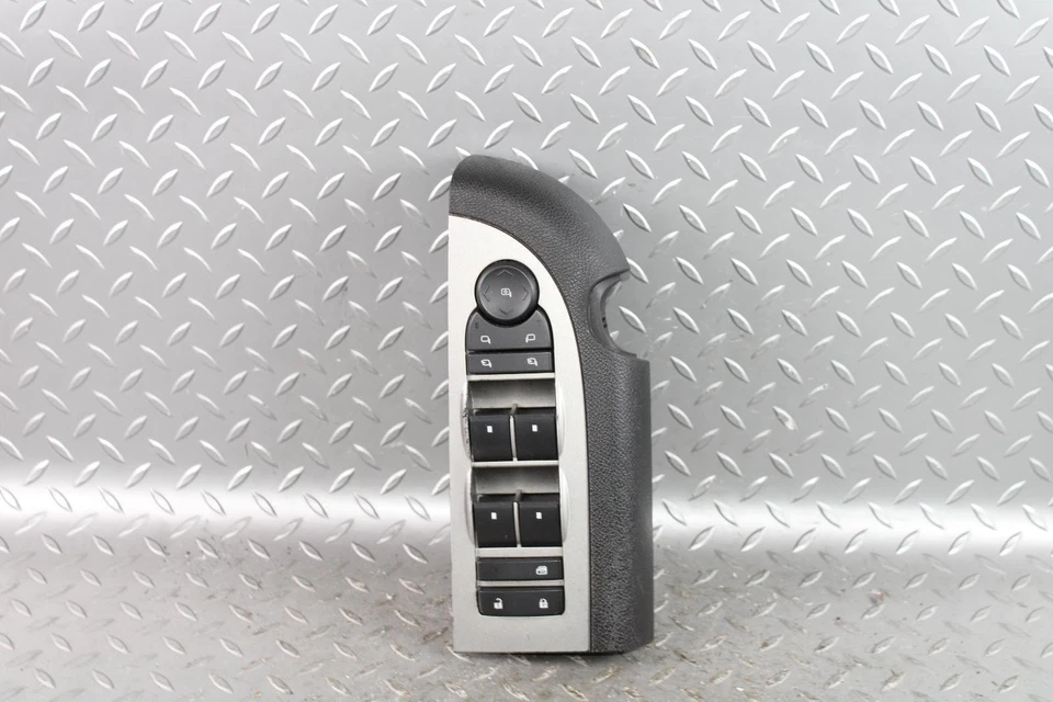 07-13 Silverado Crew Black Silver Front Driver Master Window Lock Control Switch Foto 1 de 4