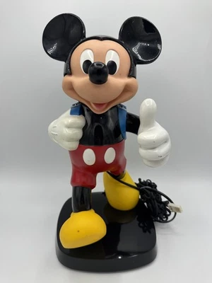DISNEY/ TYCO~ Mickey Mouse Push home Phone Telephone Vintage 1980s - Image 1 of 4