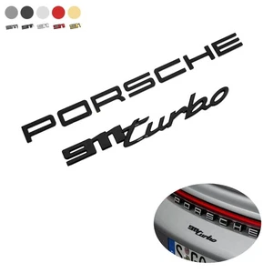 New 2PCS For Porsche 911 Turbo Rear Deck Lid Badge Liftgate Emblem Set 20+ - Picture 1 of 4