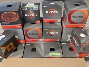 18x OVP Originalverpackung BOX AMD Ryzen 9 3900X 3950X 7900X3D 5800X3D OHNE CPU! - Afbeelding 1 van 6