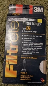 3M Royal Type C Filtro Filtro Bolsas Filtro Paquete de 2 Bolsas NUEVAS - Imagen 1 de 12