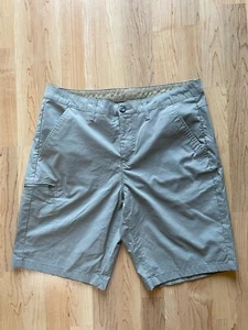 Eddie Bauer Size 36 Zipper Cargo Shorts Mens Lightweight Nylon Outdoor - Picture 1 of 3