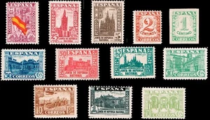 España 1936.Junta Defensa. Edifil.xx 802/13. Serie completa. Sin charnela. Rara. - Imagen 1 de 1