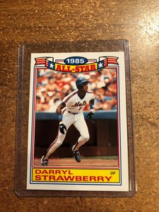 1986 Topps Baseball  Glossy All Stars # 19 Darryl Strawberry Outfield