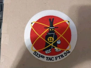 USAF 523RD TACTICAL FIGHTER SQUADRON COLOR patch 4 X 4 INCH - Picture 1 of 2