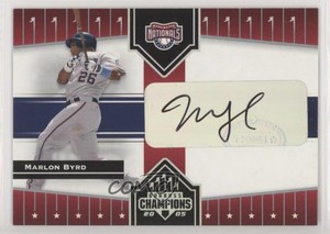 2005 Donruss Champions Impressions Auto /217 Marlon Byrd #382 Auto