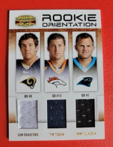TIM TEBOW ROOKIE JERSEY CARD #194/250 SAM BRADFORD JIMMY CLAUSEN FLORIDA GATORS - Picture 1 of 2