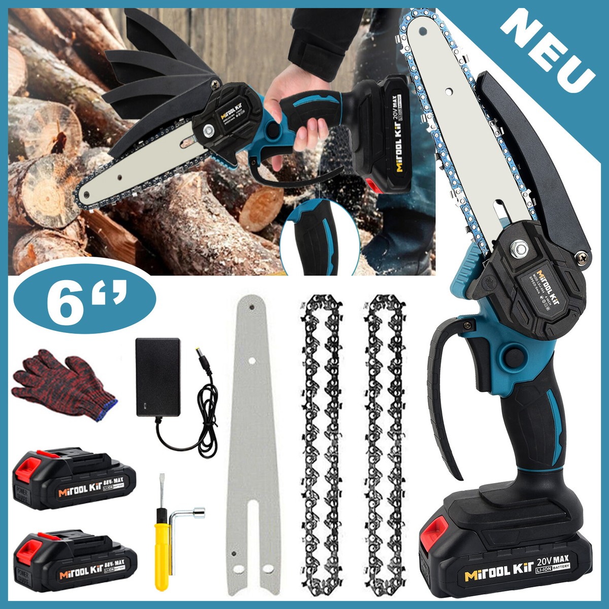 Sega A Sciabola Elettrica 900W - Con 5 Lame Per Legno E Metallo, Taglio Fino A 160 Mm - Foto 5