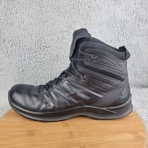 Haix Black Eagle Tactical 2.0 GTX Mid black Boots Size 12.5 Gortex Hiking Combat
