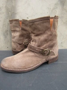 Fiorentini + Baker Gamuza Cremallera Hombres Marrón Hebilla Botas Eternidad - EU 43 | US 10 - Imagen 1 de 9
