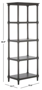 Safavieh Odessa 5 Tier Bookcase, Reduced Price 2172722475 AMH5721A - Picture 1 of 5