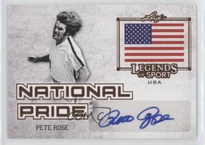 2015 Leaf Legends of Sport National Pride Bronze Pete Rose #NP-PR1 Auto